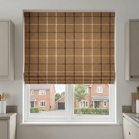 Mull Made to Measure Roman Blind Latte