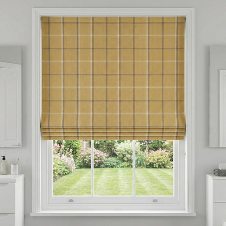 Mull Made to Measure Roman Blind Mustard