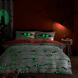 Mummy Glow In The Dark Halloween Polycotton Duvet Cover Set - Mummy Halloween Duvet Cover Set In White 4