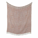 Myan 100% Cotton Woven Tasselled Throw – Terracotta – 130cm x 180cm - Myan Throw In Terracotta 130 X 180Cm 2