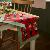 Nutcracker Parade Recycled Cotton Tea Towel in Red