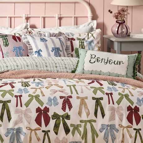 Noortje Bows Duvet Cover Set by furn.