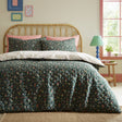 Nelly Microfibre Duvet Cover Set - Green