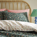 Nelly Microfibre Duvet Cover Set - Green - Nelly Duvet Cover Set In Green 2