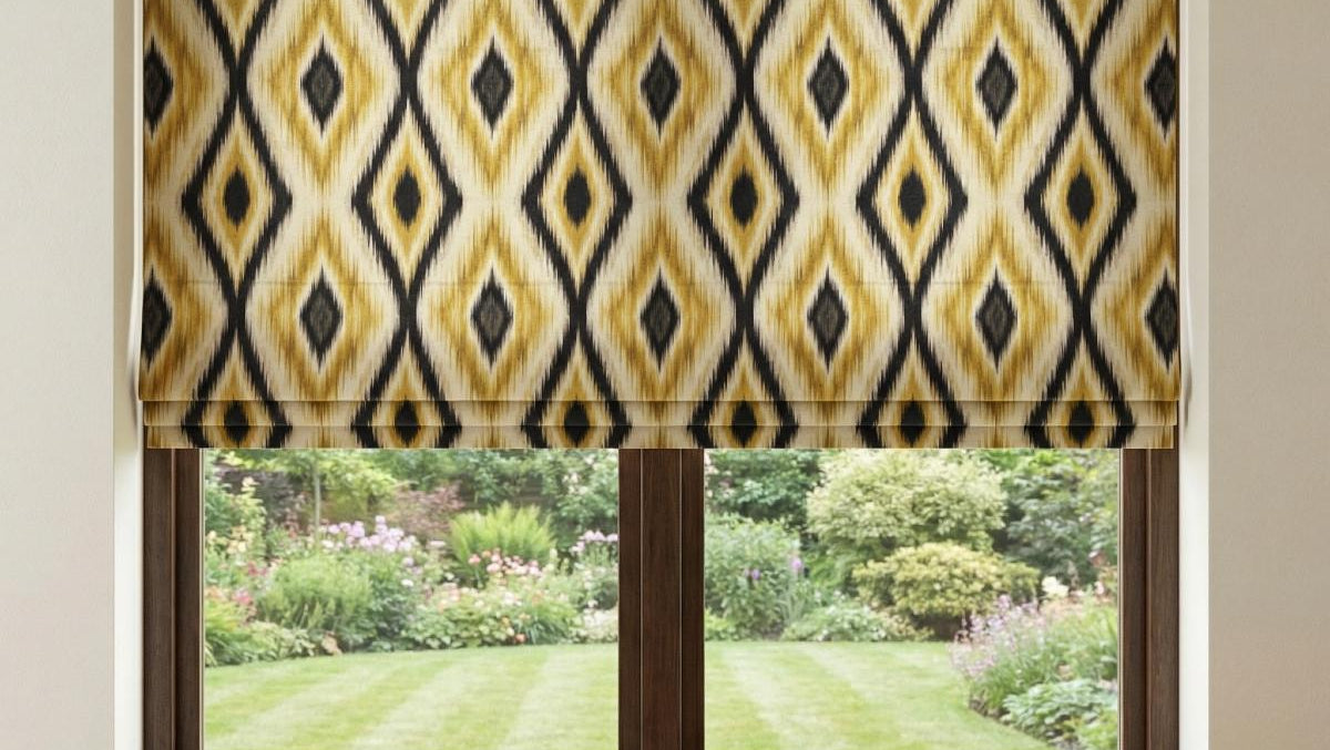 Nepal Made to Measure Roman Blind Ochre