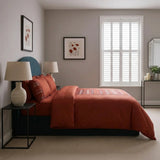 New York Faux Silk Red Duvet Cover Bedding Set-3