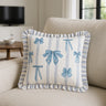 Noortje Ruffle Bow Cushion Cover / Filled Cushion 17" x 17" (43cm x 43cm) by furn.