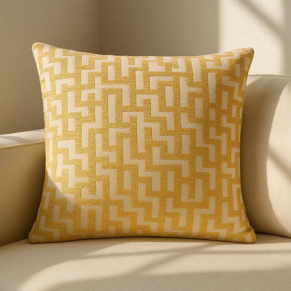 Novo Chenille Cushion Cover 45cm x 45cm (18"x18") - Ochre
