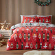 Nutcracker Red Christmas Polycotton Duvet Cover Set