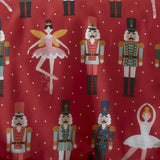 Nutcracker Red Christmas Polycotton Duvet Cover Set - Nutcracker Christmas Duvet Cover Set In Red 3