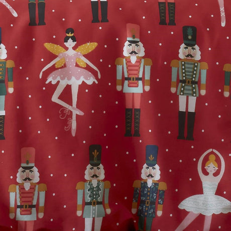 Nutcracker Red Christmas Polycotton Duvet Cover Set - Nutcracker Christmas Duvet Cover Set In Red 3