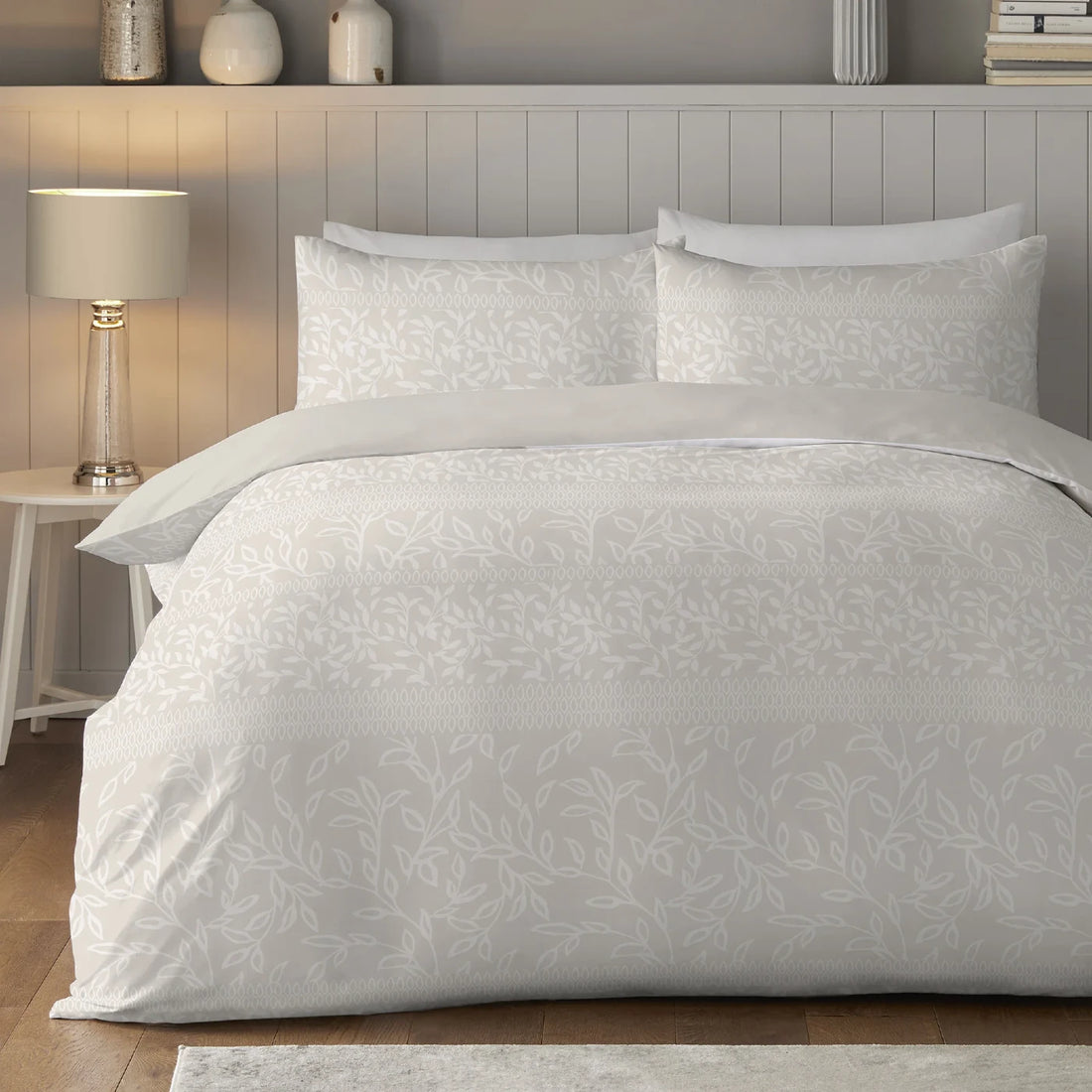 Ophelia Microfibre Duvet Cover Set - Natural