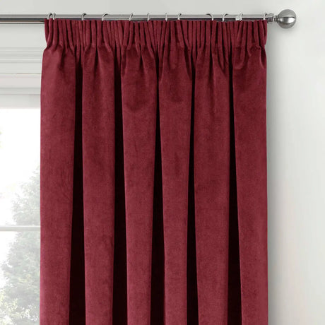 Oxford Velvet Blackout Tape Top Pencil Pleat Curtains by Enhanced Living