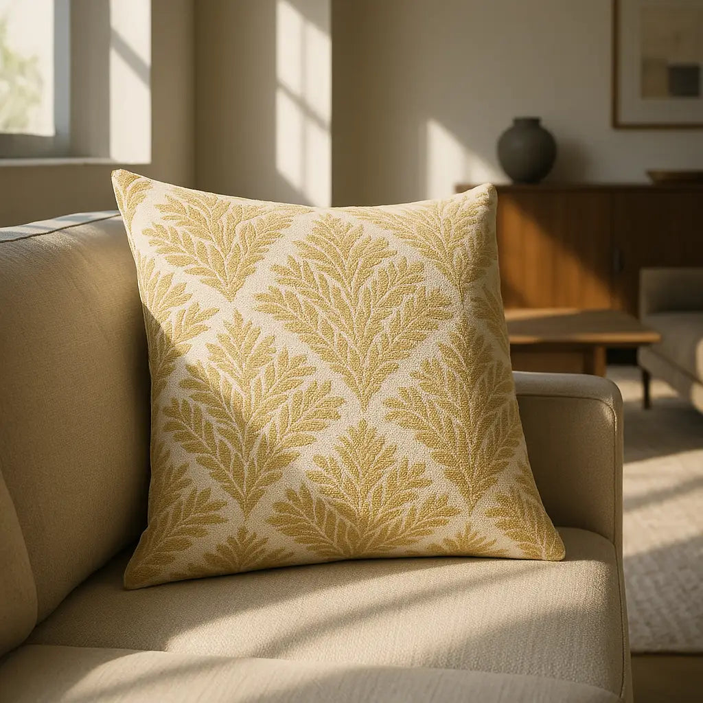 Oakham Chenille Green Cushion Cover 45cm x 45cm