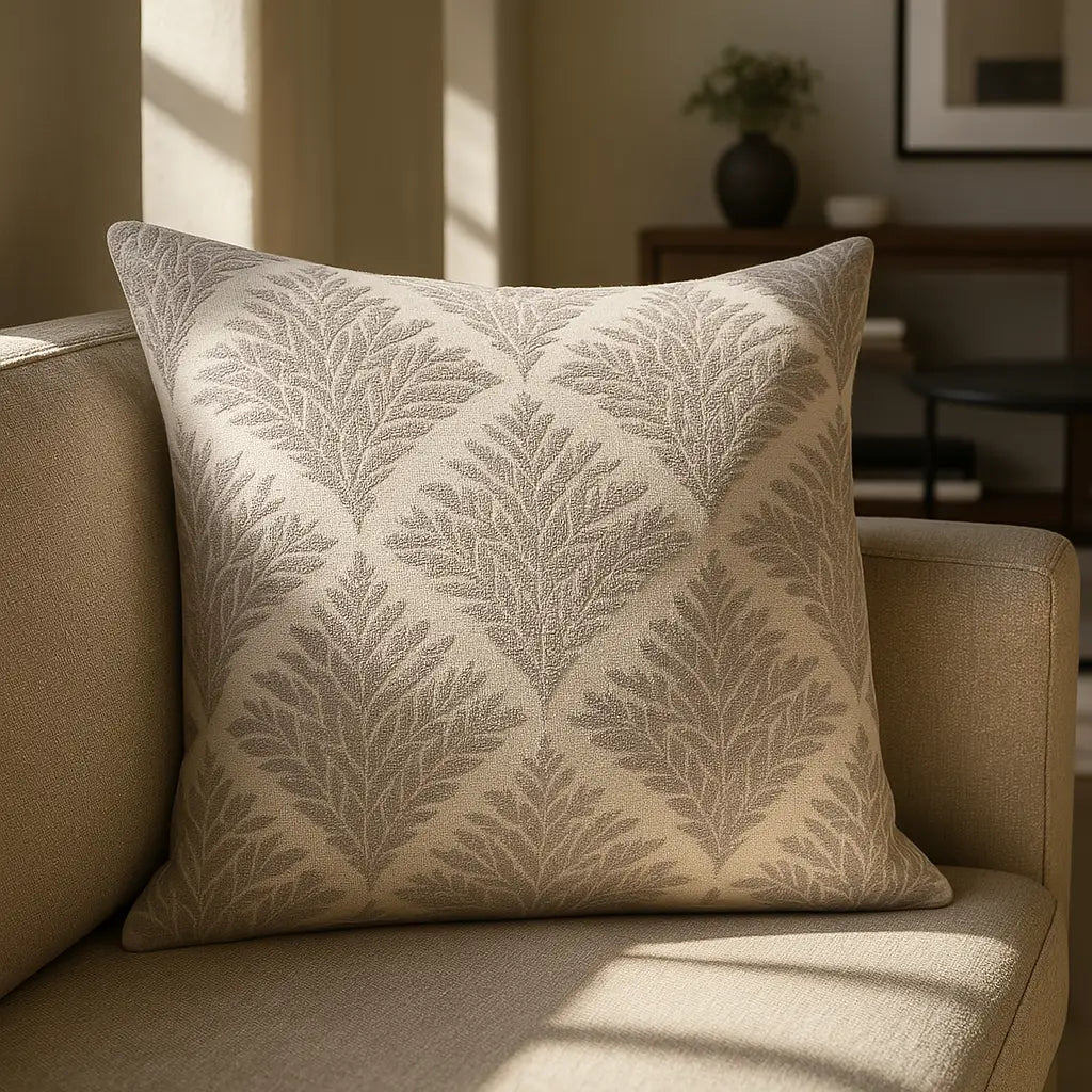 Oakham Chenille Cushion Cover 18" x 18" - Silver