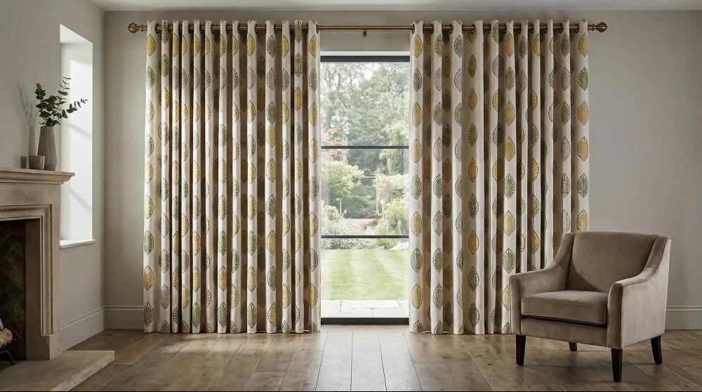 Ollie Made to Measure Curtains Green