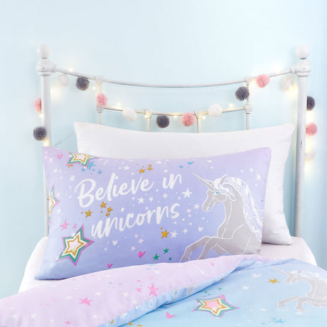Ombre Unicorn Lilac Kids Duvet Cover Set - Ombre Unicorn Duvet Cover Set In Lilac 2