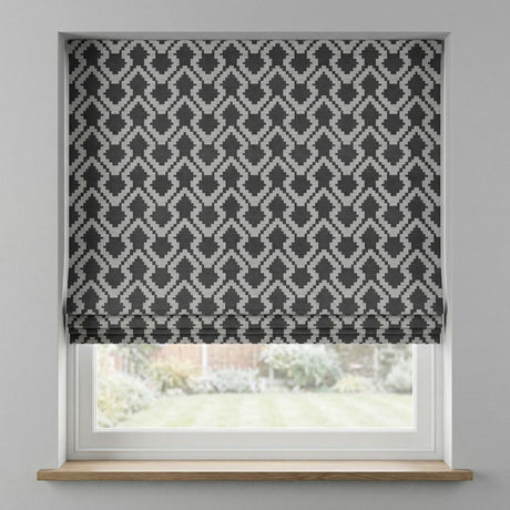 Omni Made to Measure Roman Blind Charcoal