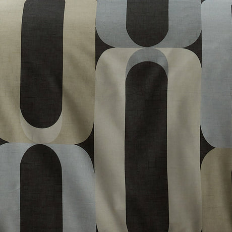 Orea Polycotton Duvet Cover Set Navy Blue and Grey Bedding - Orea Duvet Cover Set In Charcoal 4