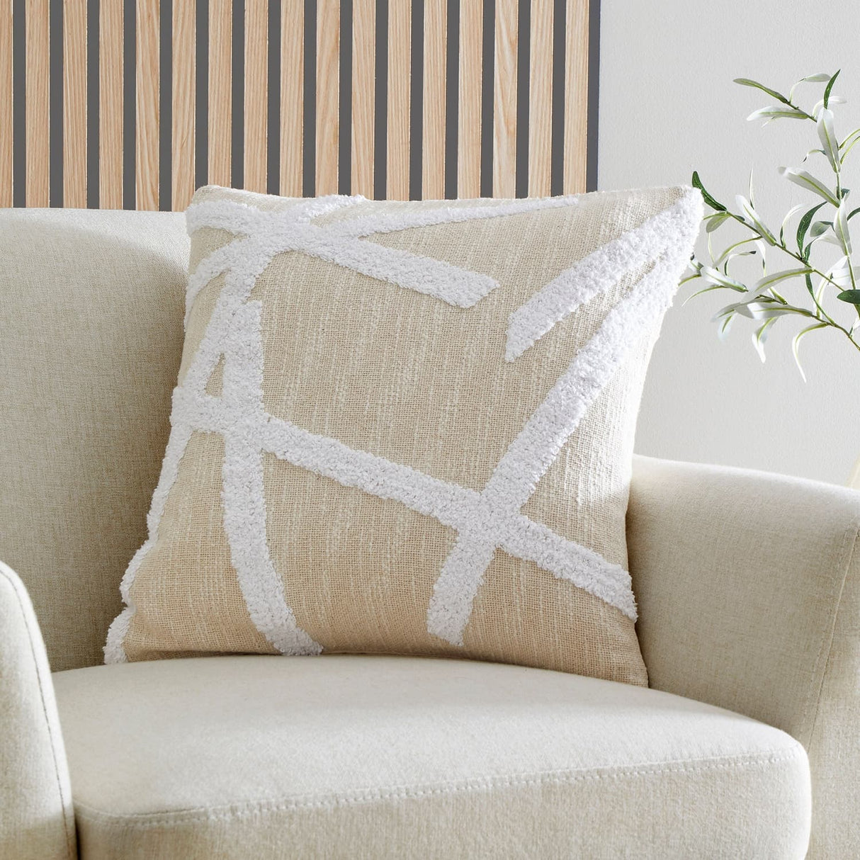 Otto Filled Cushion 43cm x 43cm - Natural
