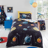 Outer Space Kids Reversible Duvet Cover Set