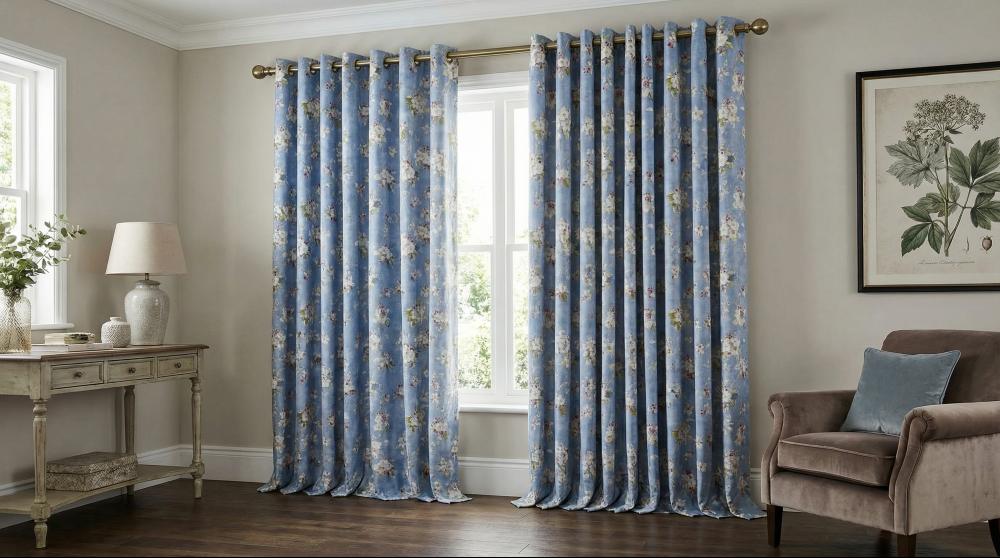 Oxford Made to Measure Curtains Sky