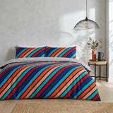 Oxford Stripe Duvet Cover Set - Bright