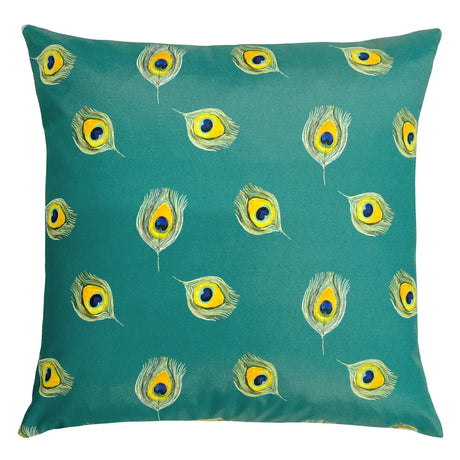 Peacock Outdoor Cushion Cover 17" x 17" by Evans Lichfield
