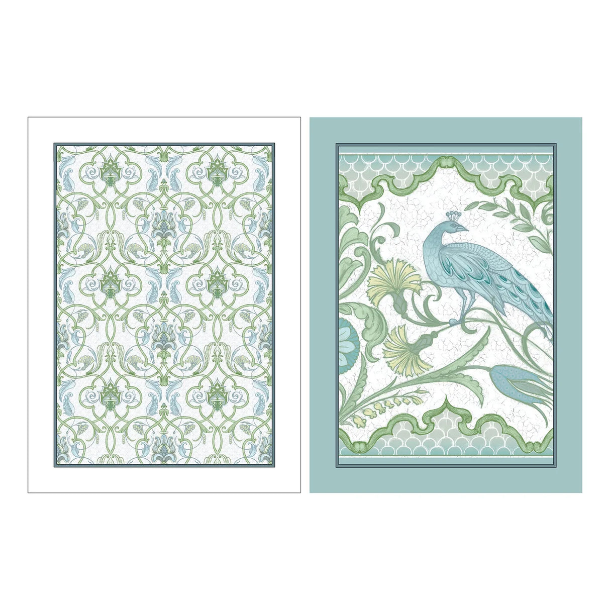 Palm Court Cotton Tea Towel 2 Pack in Green