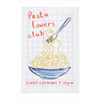 Pasta Lovers Club 100% Cotton Tea Towel Yellow lifestyle image