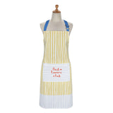 Pasta Lovers Club Cotton Apron in Yellow