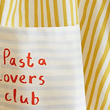 Pasta Lovers Club Cotton Apron in Yellow