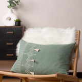 Pritta Cushion Cover 16" x 24" - Eucalyptus