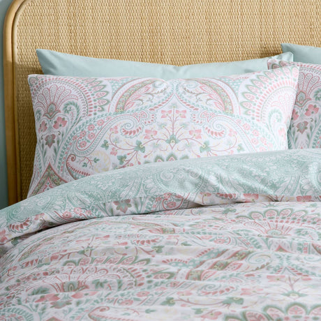 Palais Polycotton Duvet Cover Set - Green - Palais Duvet Cover Set In Green 2