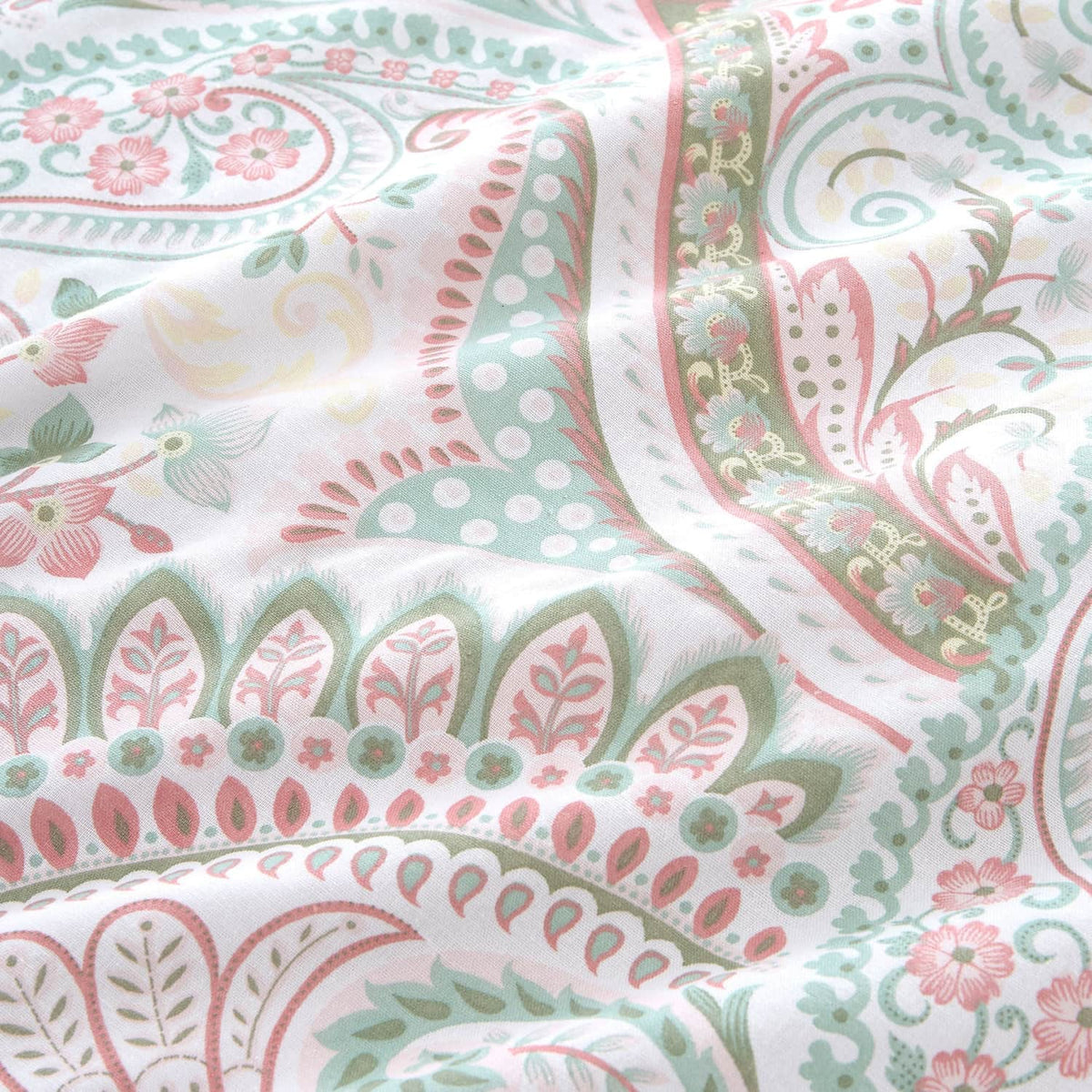 Palais Polycotton Duvet Cover Set - Green - Palais Duvet Cover Set In Green 3
