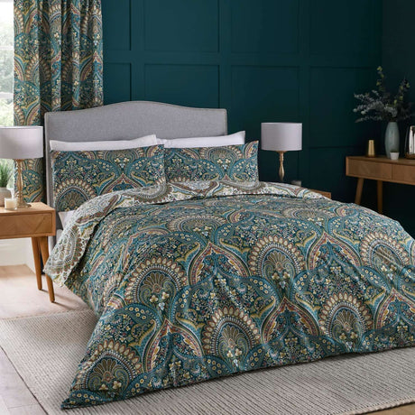 Palais Polycotton Duvet Cover Set - Teal