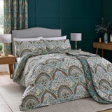 Palais Polycotton Duvet Cover Set - Teal - Palais Duvet Cover Set In Teal 5