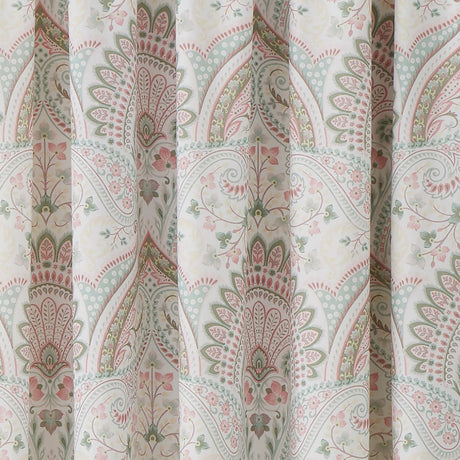 Palais Lined Pencil Pleat Tape Top Curtains Thermal Light Filtering - Green - Palais Pencil Pleat Curtains In Green 3