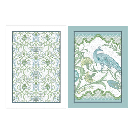 Laurence Llewelyn-Bowen Palm Court Green Paisley Tea Towel 2 Pack - Palm Court Cotton Tea Towel 2 Pack In Green 2