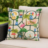 Palm Royale Club Outdoor Cushion Cover / Filled Cushion 18" x 18" (45cm x 45cm) by furn.