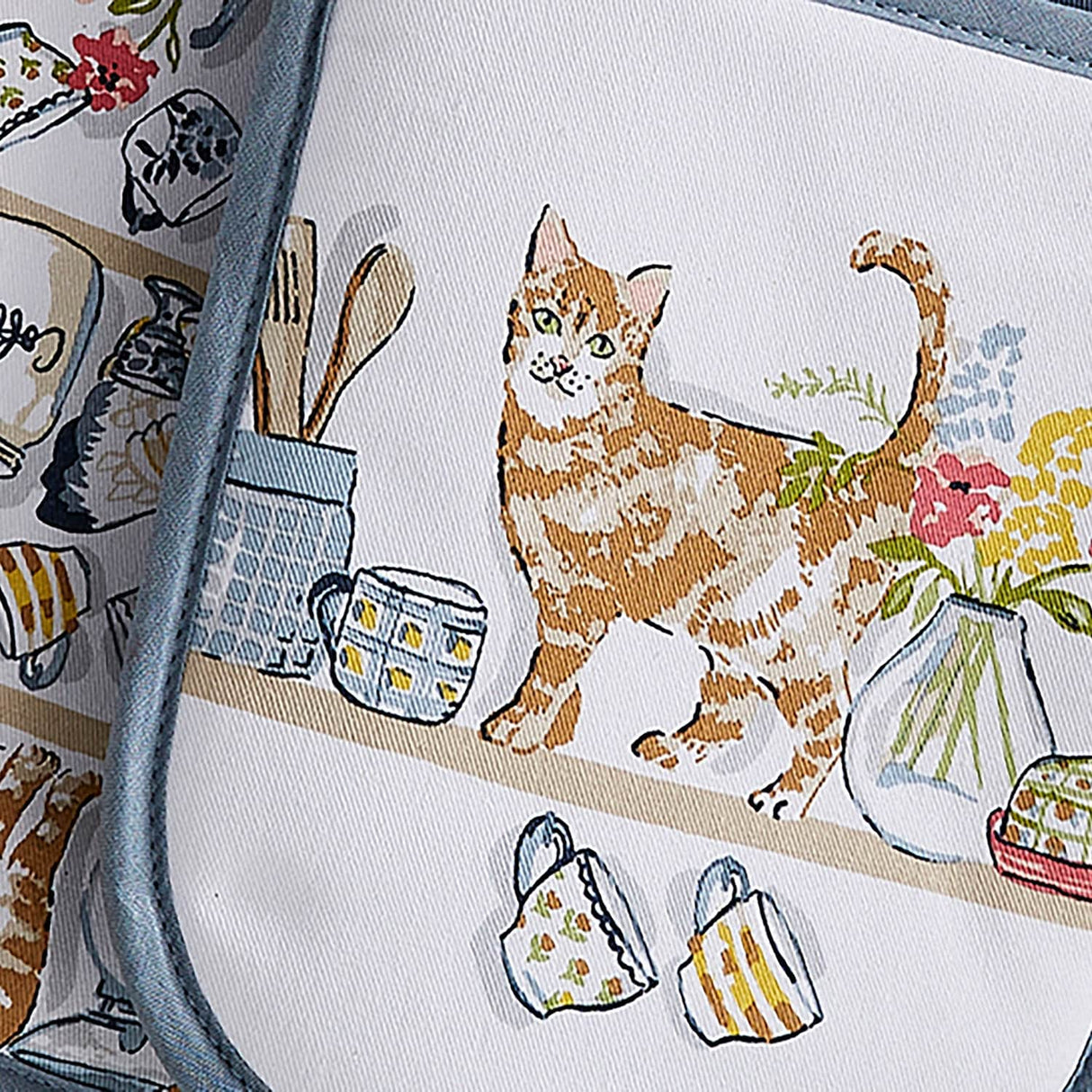Ulster Weavers Pantry Cats Cotton Double Oven Glove - Pantry Cats Double Oven Glove In Multicolour 3