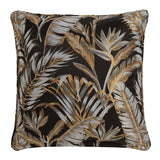 Laurence Llewelyn-Bowen Paradise Palm Tropical Cushion Cover 43cm x 43cm - Black - Paradise Palm Cushion In Black 43 X 43Cm 2