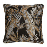 Laurence Llewelyn-Bowen Paradise Palm Tropical Cushion Cover 43cm x 43cm - Black - Paradise Palm Cushion In Black 43 X 43Cm 3