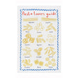 Pasta Lovers Club Guide 100% Cotton Tea Towel Yellow