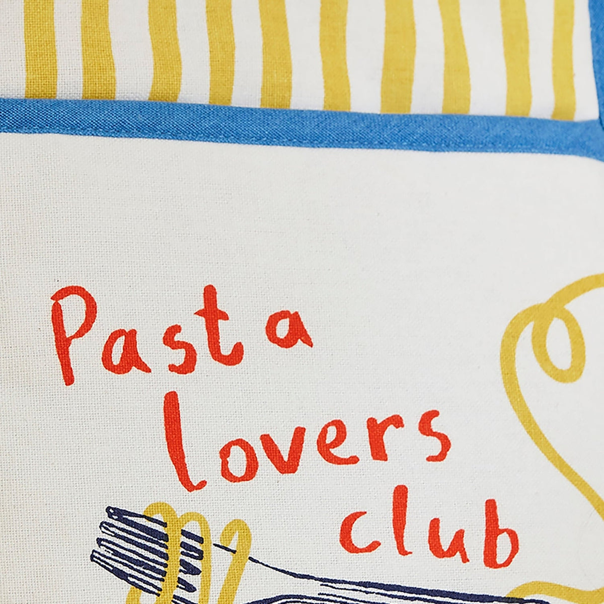 Ulster Weavers Pasta Lovers Club 100% Cotton Kitchen Accessories - Pasta Lovers Club Pot Mitt In Yellow 4
