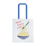 Ulster Weavers Pasta Lovers Club 100% Cotton Kitchen Accessories - Pasta Lovers Club Tote Shopping Bag In Yellow 1