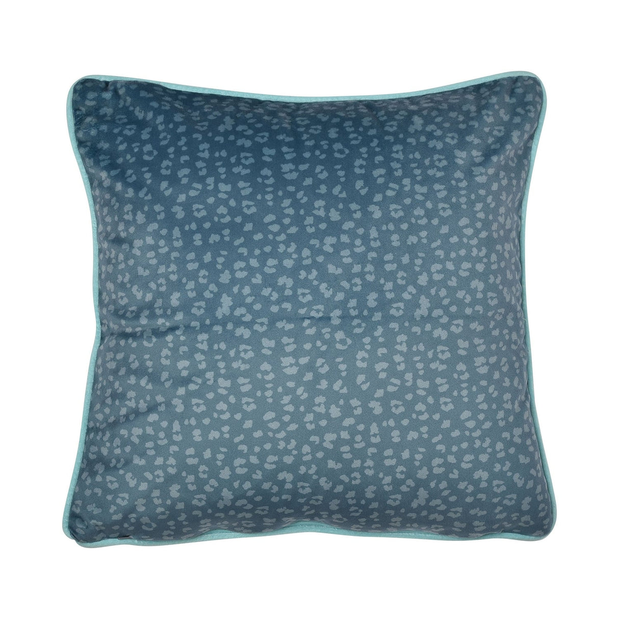 Peacock Jungle Velvet Filled Cushion - Peacock Jungle Cushion In Teal 43 X 43Cm 4