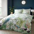 Peacock Jungle Polycotton Duvet Cover Set - Green