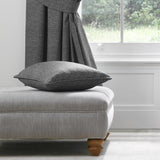 Pembrey Floral Brushed Cotton Cushion Cover 43cm x 43cm - Charcoal - Pembrey Cushion In Charcoal 43 X 43Cm 3