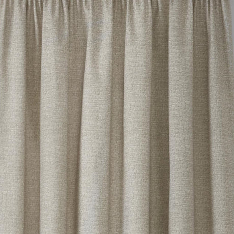 Pembrey Thermal Brushed Cotton Pencil Pleat Curtains - Natural Dimout Light Filtering - Pembrey Pencil Pleat Curtains In Natural 4